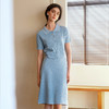 OLrain欧芮儿2025春季蓝色法式通勤镂空毛针织裙气质两件套装裙 商品缩略图0