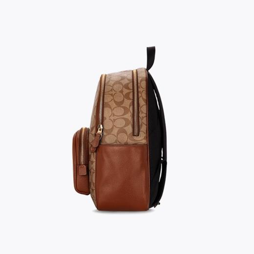 【品牌授权】【礼盒礼袋 】COACH蔻驰老花5671新款花双肩包Court系列奥莱中号PVC配皮双肩背包（尺寸约长27宽13高36cm） 商品图10