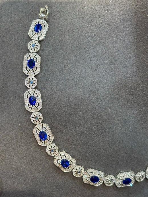 4ct刻面蓝宝石手链 商品图3