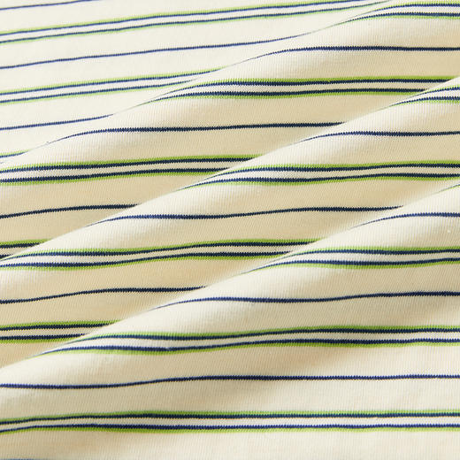 PRIMEE 下摆抽绳廓形条纹短袖圆领T恤 商品图2