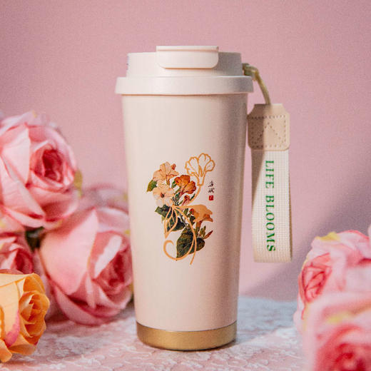 羽诗制造出品 一路生花保温杯气垫梳香皂文创礼盒 商品图1