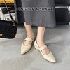 经典鲨2025春季新品百搭纯色优雅尖头浅口气质中粗跟单鞋女KW117-517021 商品缩略图0