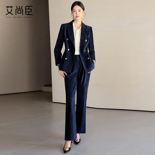 艾尚臣高端西装外套女2025新款面试正装职业装气质修身西服套装春 商品图4