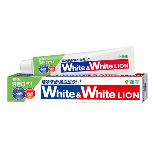 狮王小苏打美白清新牙膏沁凉青柠香型100g 商品图0