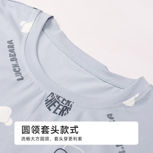 都市丽人舒适外出男士棉质短袖套装薄天丝棉短袖类FHH2B5 商品图4