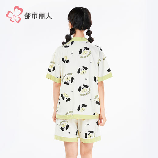 都市丽人生活家居女士无尘棉短袖套装薄单面无尘棉短袖类LHH1C1 商品图3