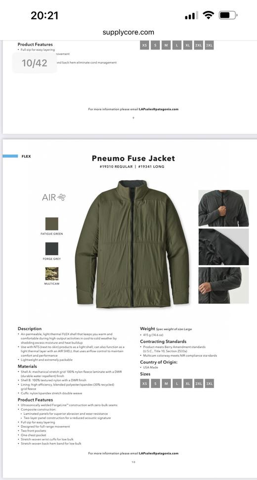 巴塔哥尼亚战术外套 商品图3