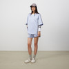 lost in echo2025春夏新款宽松休闲缎面V领短袖棒球衫T恤运动短裤 商品缩略图0