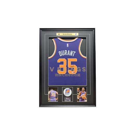 收藏系列 杜兰特 太阳队35号紫色 亲笔签名球衣 商品图0