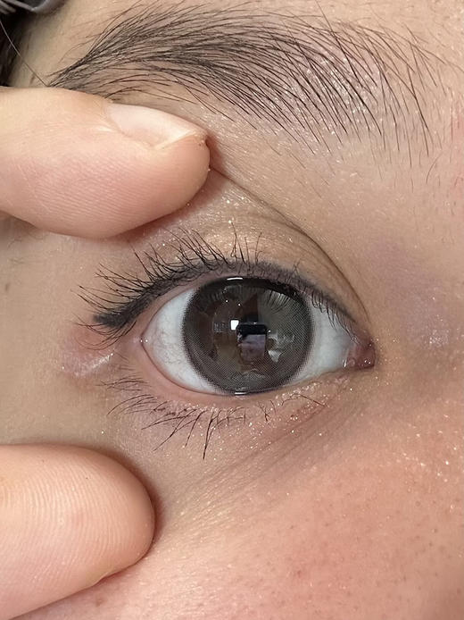 wecute 豆豆黑 日抛 十片 14.2mm 参考着色 13.4mm 基弧 8.6 含水 40% 新锐国货 商品图2