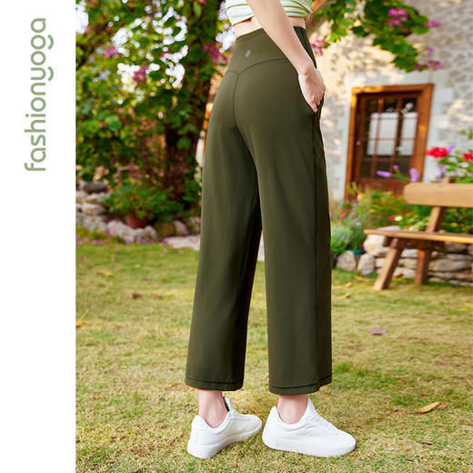 凡圣瑜伽带兜直筒喇叭八分裤 FC15788 商品图6