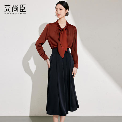 艾尚臣安可拉红小众衬衫女2025春季新款气质通勤高端衬衣百搭上衣 商品图3