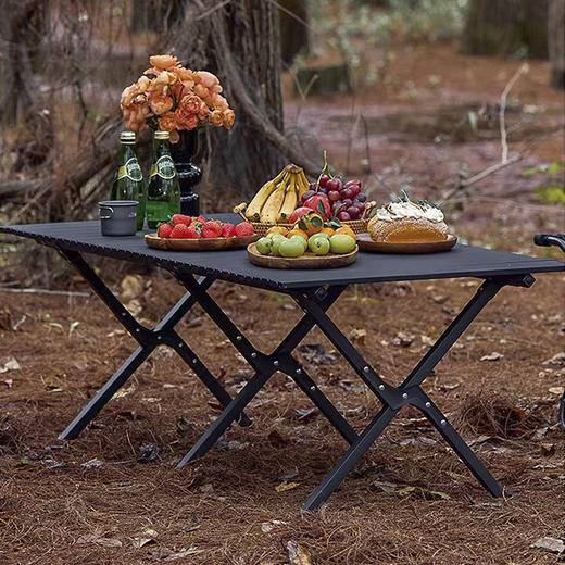 错山黑色碳钢蛋卷桌(ME806) 商品图1