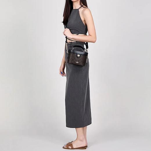 【品牌授权】【礼盒礼袋 】COACH蔻驰2025022405 蔻驰水桶盒子包奥莱单肩斜挎手包 商品图4