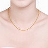 周六福黄金项链女款足金细链锁骨链旗舰店计价百搭素链情人节礼 商品缩略图4