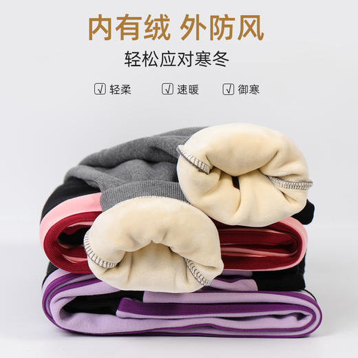 2024新款女童加绒裤子冬季儿童加厚一体绒秋冬款洋气女孩卫裤 商品图3