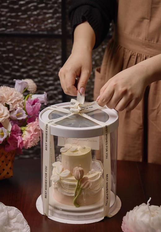 郁见美好水晶珍珠贝壳mini双层蛋糕 商品图1