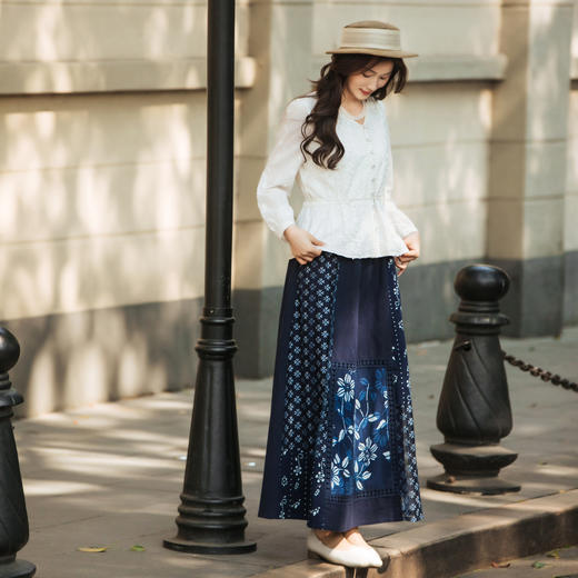 【林栖设计小店】2025春绣花复古气质百搭新中式白衬衣1933270 商品图4