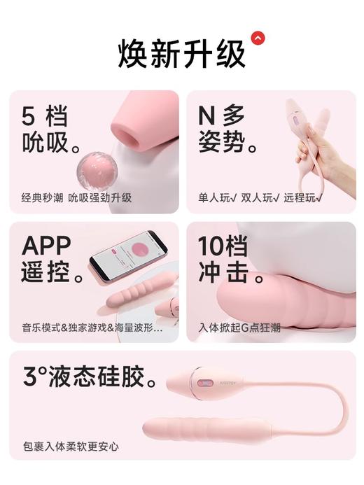 KISSTOY 凯西3代—（吮吸+震动+炮机，APP控制，远程操作） 商品图1