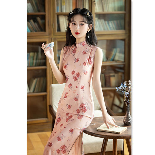 SKY 13458无袖日常时尚旗袍连衣裙 商品图2