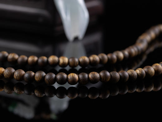 XY0077原创沉香+翡翠佛手掌上明珠挂件 商品图6