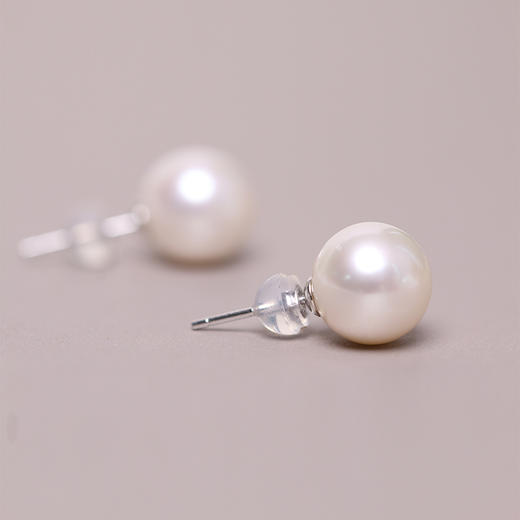 淡水珍珠套装9.5-10.5mm 项链+925银耳钉一口价109084W 商品图6