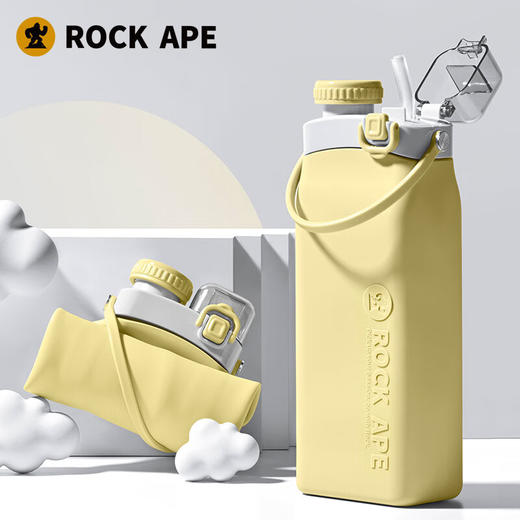 【多样屋专柜】洛克猩球洛克卷卷杯便携运动水壶可折叠硅胶水杯旅行 600ml 商品图6