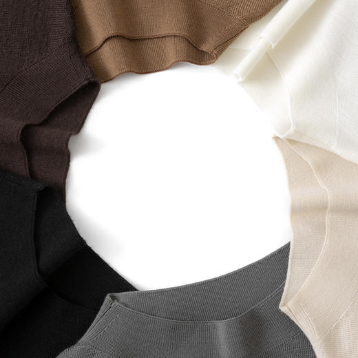 【高品质私服】【扬子精纺羊毛四平半高领短袖】德国斯托尔16针细针加工，针法细腻平整YS24090-CC 商品图3