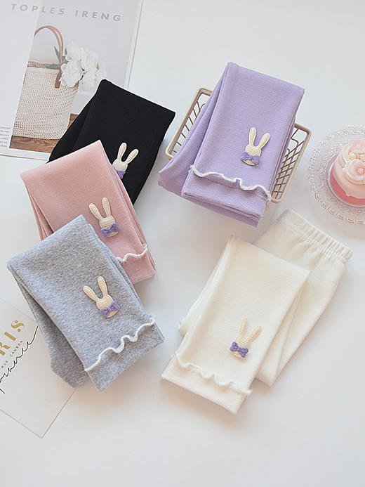 【薄款透气，春夏百搭】女童打底裤 夏季薄款莫代尔 儿童白色长裤 女孩外穿裤子 宝宝纯棉春秋-QQ 商品图0