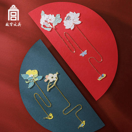 故宫文具四时花景书签精美创意礼品女生礼物送朋友文具 商品图2