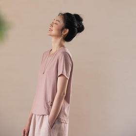 牧衣游原创刺绣炒色T恤短袖 限量福利款 山中夏【不支持会员折】