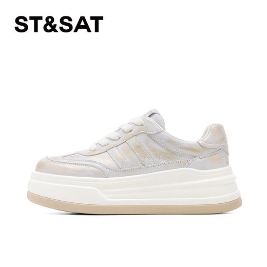 星期六脏脏拿铁增高厚底休闲板鞋SSD1112C9Q 商品图7