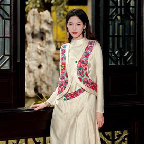 【优雅套装】风花雪月刺绣马甲 | 现货加急发