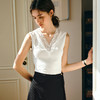 Olrain欧芮儿V领法式打底针织背心女春季2025新款气质内搭套头衫 商品缩略图1