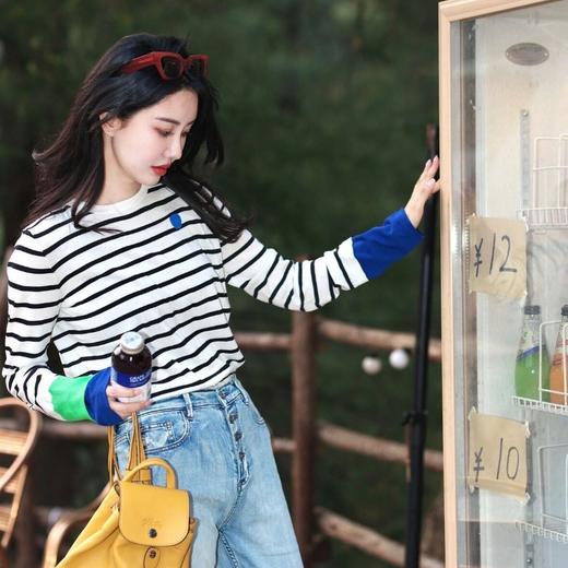 【露*思同款针织衫(撞色袖口)】2025年主流jue美配色一件又显白又减龄又浪漫的打底衫 商品图4