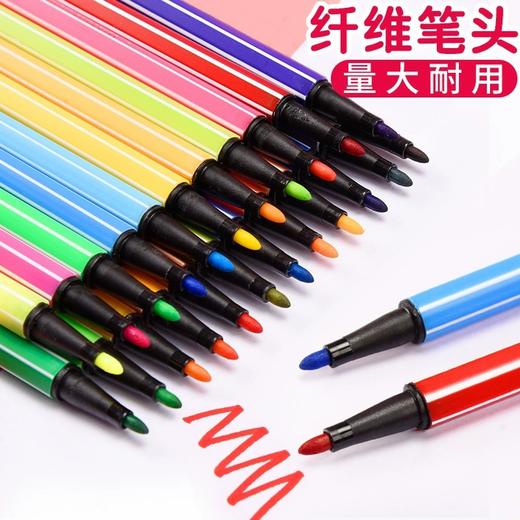 【Deli/得力文具！水彩笔可水洗】得力水彩笔，涂鸦狂欢！儿童、艺术爱好者必备利器。可水洗、鲜艳色彩，让创作更自由！ 商品图2