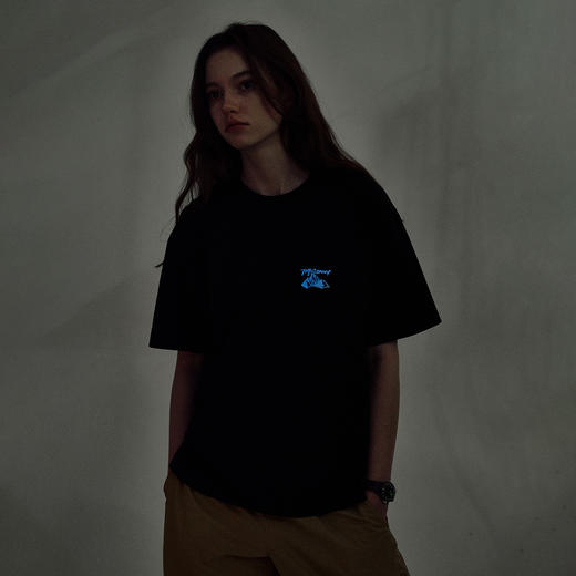 714street速干透气户外山峰夜光印花短袖T恤男夏季新款凉感防晒衣 商品图1