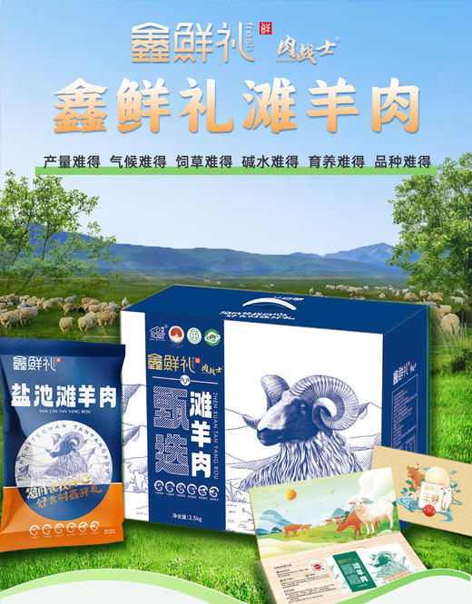 鑫鲜礼盐池滩羊礼盒 商品图0