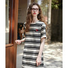 OLrain欧芮儿法式2025夏季新款条纹休闲时尚连衣裙小个子显瘦长裙 商品缩略图1