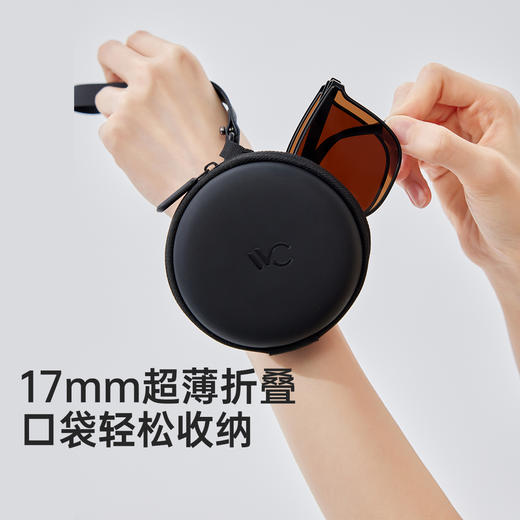 VVC太阳镜女款2026新款防紫外线偏光墨镜男士可折叠户外防晒眼镜 VTY5S776 商品图2