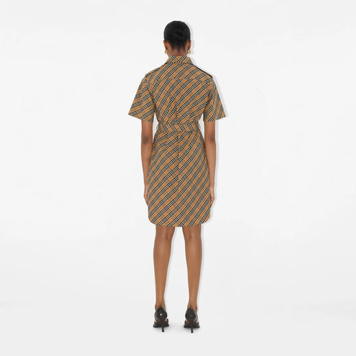 BURBERRY 巴宝莉 女士格纹棉质衬衫式连衣裙 格子 8106067 B9368 商品图3