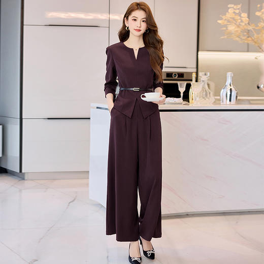 时尚气质通勤，两件套裤配腰带 HR-HBLJRA1083 商品图2