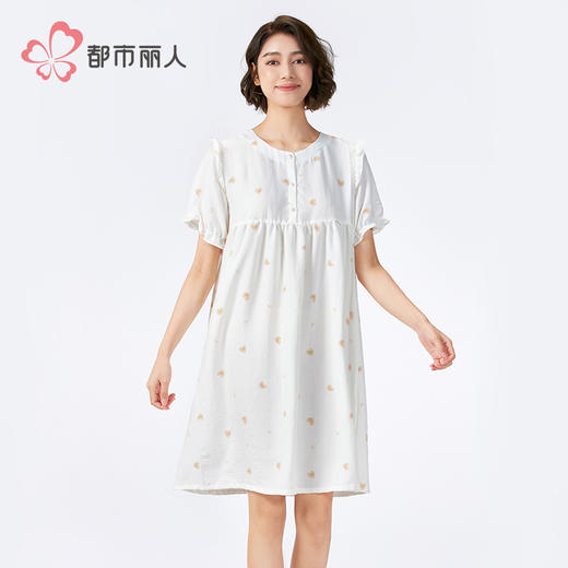 都市丽人生活家居女士软绵绵短袖套装薄软绵绵1.0短袖类LHH6G6 商品图2