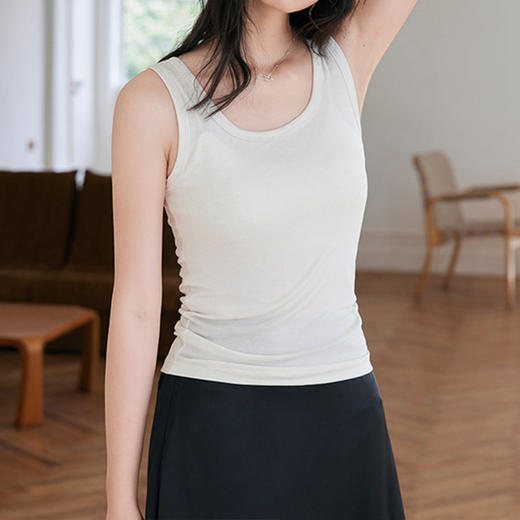 优选丨馥迦春夏亲肤内搭天丝羊毛背心 商品图2