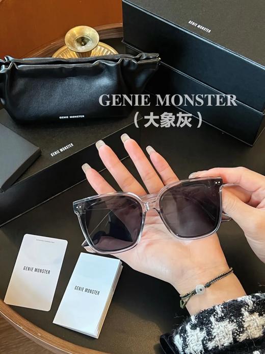 D030412俩侧竖铆钉点缀方圆版型显脸小墨镜 商品图13