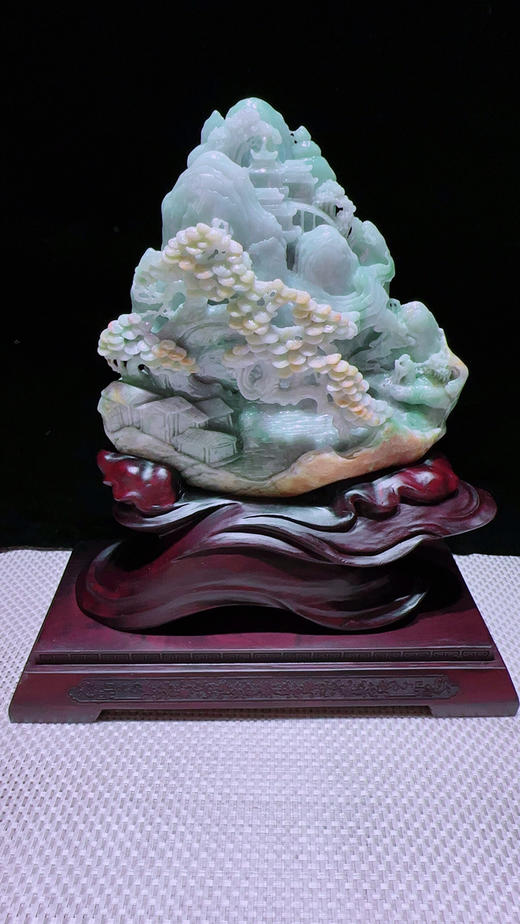 620891翡翠摆件【高山流水】 商品图4