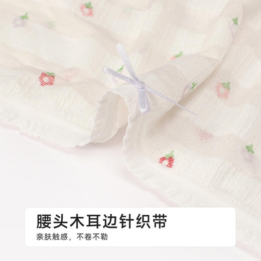 都市丽人薄透丝滑薄透丝滑系列人棉提花平角裤LKH5I4 商品图4