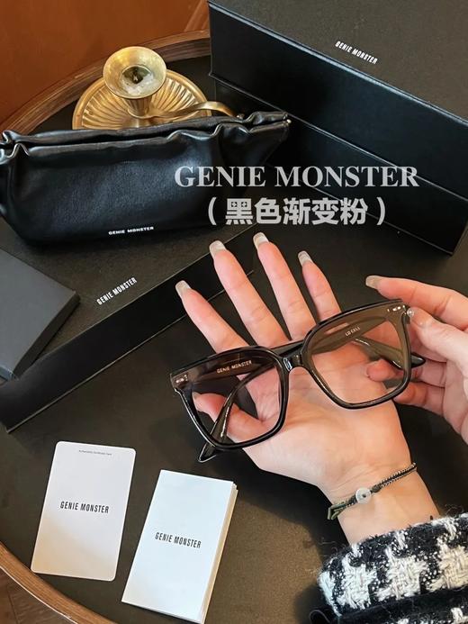 D030412俩侧竖铆钉点缀方圆版型显脸小墨镜 商品图7