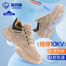 蓝鸥盾绝缘10KV劳保鞋男防砸防刺透气安全鞋钢包头4.0凯夫拉升级科技