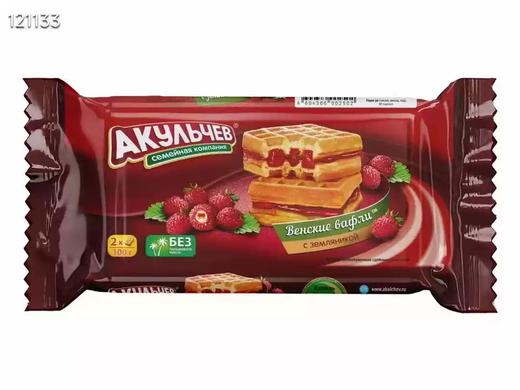 阿库利切夫杏子夹心华夫饼（烘烤类糕点）100g 商品图2